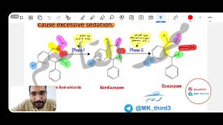 مرحلة رابعة  Org chemistry  Anxiolytic Sedative Hypnotics Agents Part 2 [upl. by Edgard]