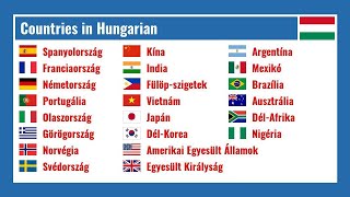 Countries in Hungarian [upl. by Ahsinac]