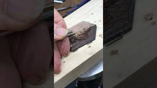 Carving a cuckoo door woodworking woodcarving [upl. by Ewnihc146]