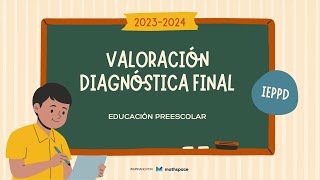 Valoración diagnóstica final PREESCOLAR 2023 2024 [upl. by Zetnauq]