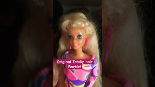 Original TOTALLY HAIR BARBIE  I found her at local doll fair vintagetoys barbie 90s [upl. by Hgielra329]