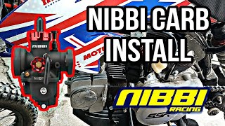 The BEST Carburetor For ANY 110125cc Pit Bike  NIBBI PE22 Performance Carb  First Start [upl. by Ahsiyn48]