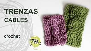 Tutorial Trenzas u Ochos Crochet o Ganchillo Cables [upl. by Eyma905]