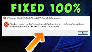 FIXED Windows cannot find Make sure you typed the name correctly  Windows cannot find exe file [upl. by Saduj]