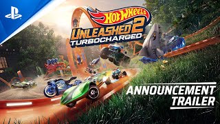 Hot Wheels Unleashed 2  Turbocharged  Announcement Trailer  PS5 amp PS4 Games [upl. by Bluma531]