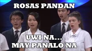 FILIPINO CLASSIC SONG ROSAS PANDAN  Winning Piece By Foreign Choir Ginalingan Eh [upl. by Yuma511]