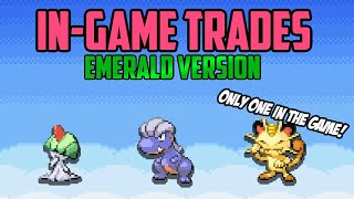 EVERY InGame Trade  Pokémon Emerald [upl. by Huggins38]