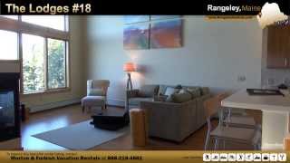 Vacation Rental in Rangeley ME  The Lodges 18 [upl. by Huxham]