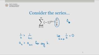 The Alternating Series Test [upl. by Aknaib]