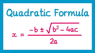 The Quadratic Formula  GCSE Higher Maths [upl. by Albina779]