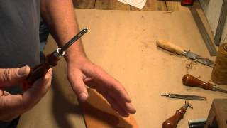 Leather pancake holster making pt3 [upl. by Lenor]