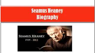 Seamus Heaney Biography and Works [upl. by Eizzo860]