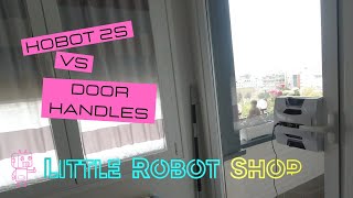 Hobot 2S Robotic Window Cleaner vs Door Handles [upl. by Paschasia544]