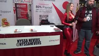 Nyssa Nevers Exxxotica Expo 2023 Edison New Jersey [upl. by Ahseei]