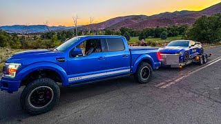 Broken DownTowing a Shelby GT350 with a Shelby F150 [upl. by Primaveras]