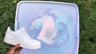 HYDRO DIPPING AIR FORCE 1’s [upl. by Ahsilac]