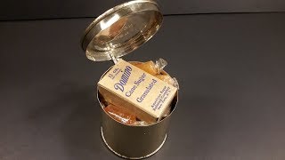 March 1943 US Army Field Ration C Dinner B Unit MRE Review Vintage Meal Ready to Eat Taste Test [upl. by Julie]