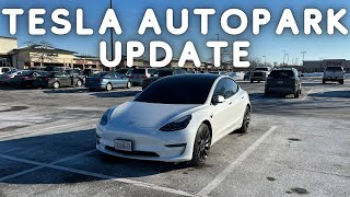 Autopark Feature Update And Test  Tesla Model 3 Performance [upl. by Cupo]