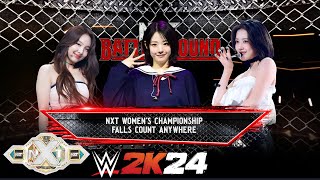 WWE 2K24 KPOP NAYEON vs HINA vs AN YUJIN  NXT CHAMPIONSHIP [upl. by Ferne]