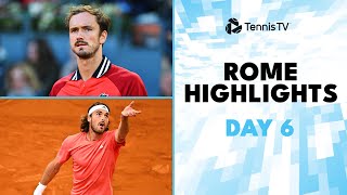 Tsitsipas vs Norrie Medvedev Faces Medjedovic Rune amp Rublev In Action  Rome 2024 Highlights Day 6 [upl. by Nalid]