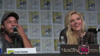 Vikings SDCC 2016 Will Lagertha and Ragnar reunite [upl. by Nwahsek]