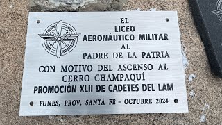 cerro champaquí 2024  promocion XLII  liceo aeronautico militar [upl. by Hajan]