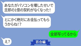 ママ友「あなたがパソコン触ったら壊れたから1億の損害を賠償しろw」【LINE】 [upl. by Budd]