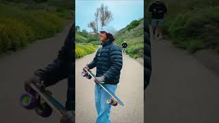 PRO SKATER VS ME WITH BRAKE  Downhill Race [upl. by Neumeyer306]