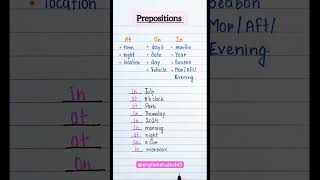 Prepositions education english spokenenglish vocabulary grammar studyenglish ytshorts viral [upl. by Ainerol]