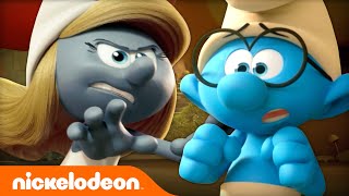 The Smurfs Travel To Another UNIVERSE 👽  Nicktoons [upl. by Ettevahs762]