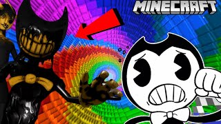 INK BENDY CHASES BENDY amp BORIS IN MINECRAFT BATIM Minecraft Map [upl. by Niriam870]