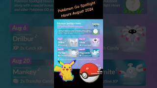 Pokémon Go Spotlight Hours August 2024 [upl. by Patt223]