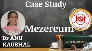 Mezereum  Dr ANU KAUSHAL hshhomeopathy [upl. by Bremser]