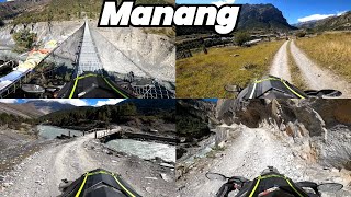 Day 4 Tal to Manang One of the Most DEngerous Road Nepal Ride [upl. by Adnil]