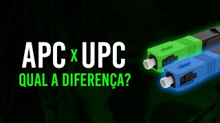 DIFERENÇA CONECTOR APC x UPC  Conectores de Fibras Ópticas fibraoptica telecom [upl. by Acsisnarf]