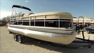 Lowe SS230 Triple Log pontoon boat [upl. by Nitsyrc809]