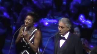 Andrea Bocelli and Heather Headley The prayer Live Dec 2017 [upl. by Evars]