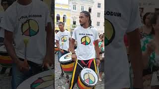 Olodum faz ensaio para o Carnaval no Pelorinho em Salvador [upl. by Strephon]