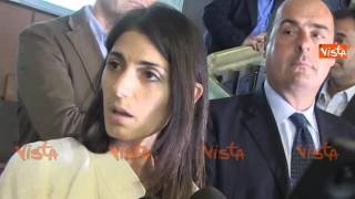 Incontro Zingaretti Raggi la Sindaca quotStiamo lavorando per pulire Romaquot [upl. by Thaxter]