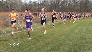 2024 DIII Great Lakes Regional Mens XC Chmpshp 8K Blue River XC Course Shelbyville IN 111624 [upl. by Burris]