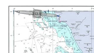 Situarse en la carta náutica con coordenadas y el compas [upl. by Janos]