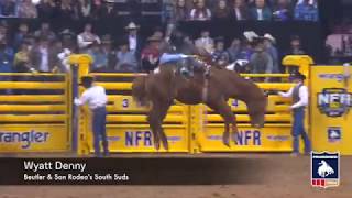 2018 NFR Round 3 Wyatt Denny on Beutler amp Sons South Suds [upl. by Ebag]