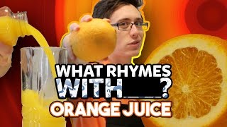 What Rhymes With ORANGE JUICE Rap Challenge [upl. by Assirialc]