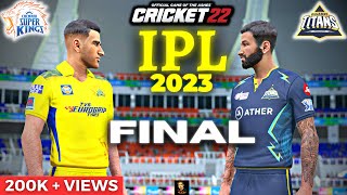 IPL 2023 FINAL CSK vs GT In Cricket 22  RtxVivek [upl. by Ami]