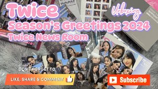 Twice Season’s Greetings 2024  Twice News Room Unboxing 🩷 [upl. by Ahsirhcal]