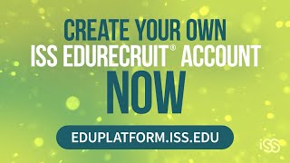 Join ISS EDUrecruit® Today [upl. by Calvina]