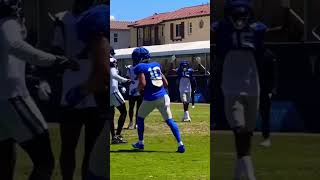 Jimmy Garoppolo throwing 2 TD’s to Cooper Kupp in the RamsCowboys joint practice 👀 rams shorts [upl. by Goldin465]