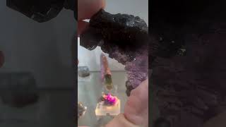 Fluorite amp sphalerite fluorite gemstone crystalshop tourmaline gems minerals quartz stone [upl. by Aniluap]