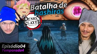 REACT Demon Slayer ep 04Season 4 Sanemi e Obanai vs Tokito [upl. by Llewoh]