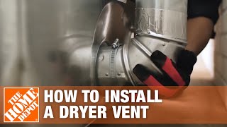 Venting a Dryer How to Properly Install a Dryer Vent  The Home Depot [upl. by Marnia873]